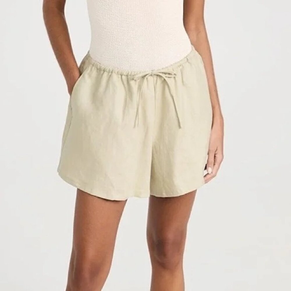 NWOT Reformation Zoey Linen Shorts in Dried Herb Size SMALL - Picture 4 of 9